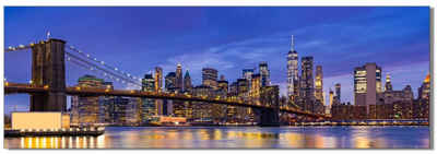 Victor (Zenith) Acrylglasbild New York, Architektur, in 35x105 cm, Glasbilder Stadt New York City