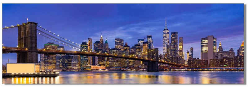 Victor (Zenith) Acrylglasbild New York, Architektur, in 20x60 cm, Glasbilder Stadt New York City