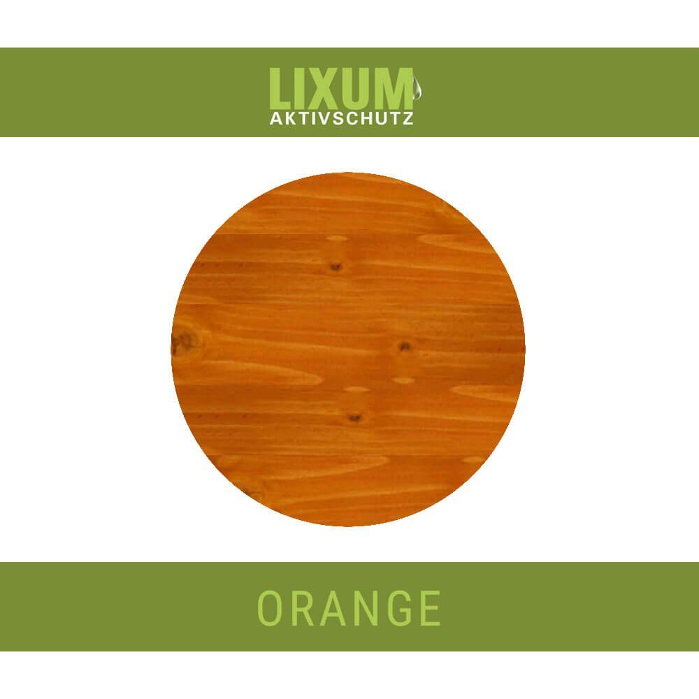 Holzschutzlasur LIXUM Hartholzschutz Eiche - Biologischer Holzschutz Orange LIXUM