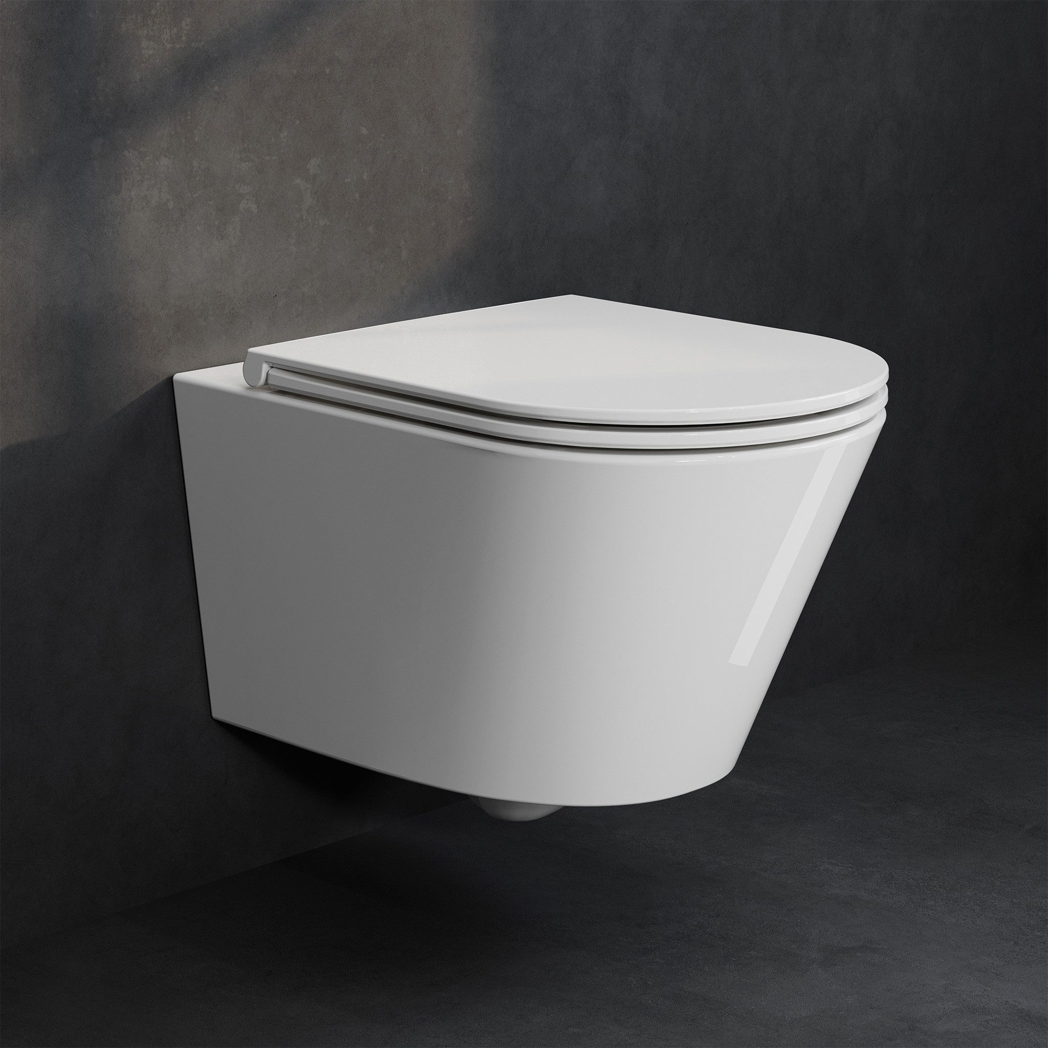 HOROW Vorwandelement WC Toilette Komplettset hänge wc Set Komplett, Hänge WC mit WC Sitz mit Absenkautomatik, Toilette Komplettset, Toilette mit Spülkasten