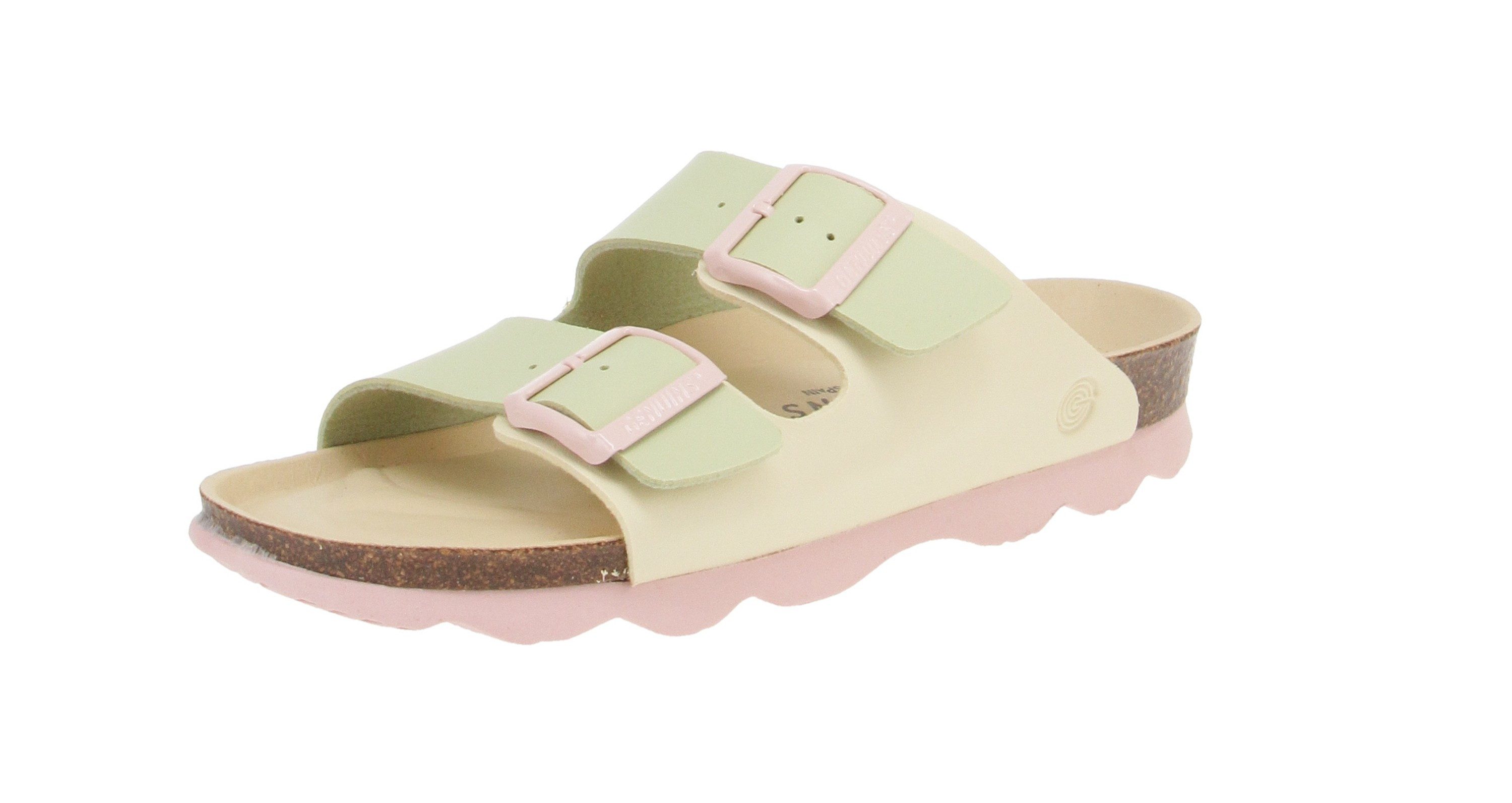 GENUINS Genuins G105631 Hawai Twin - Damen Schuhe Pantoletten - Lemon-Melon Sandale