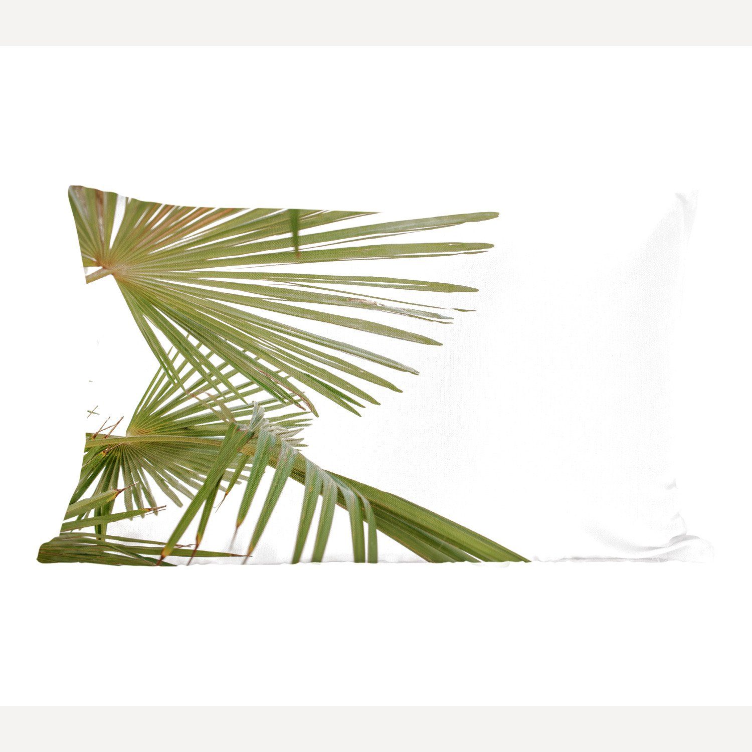 MuchoWow Dekokissen Palme - Blätter - Grün, Wohzimmer Dekoration, Zierkissen, Dekokissen mit Füllung, Schlafzimmer