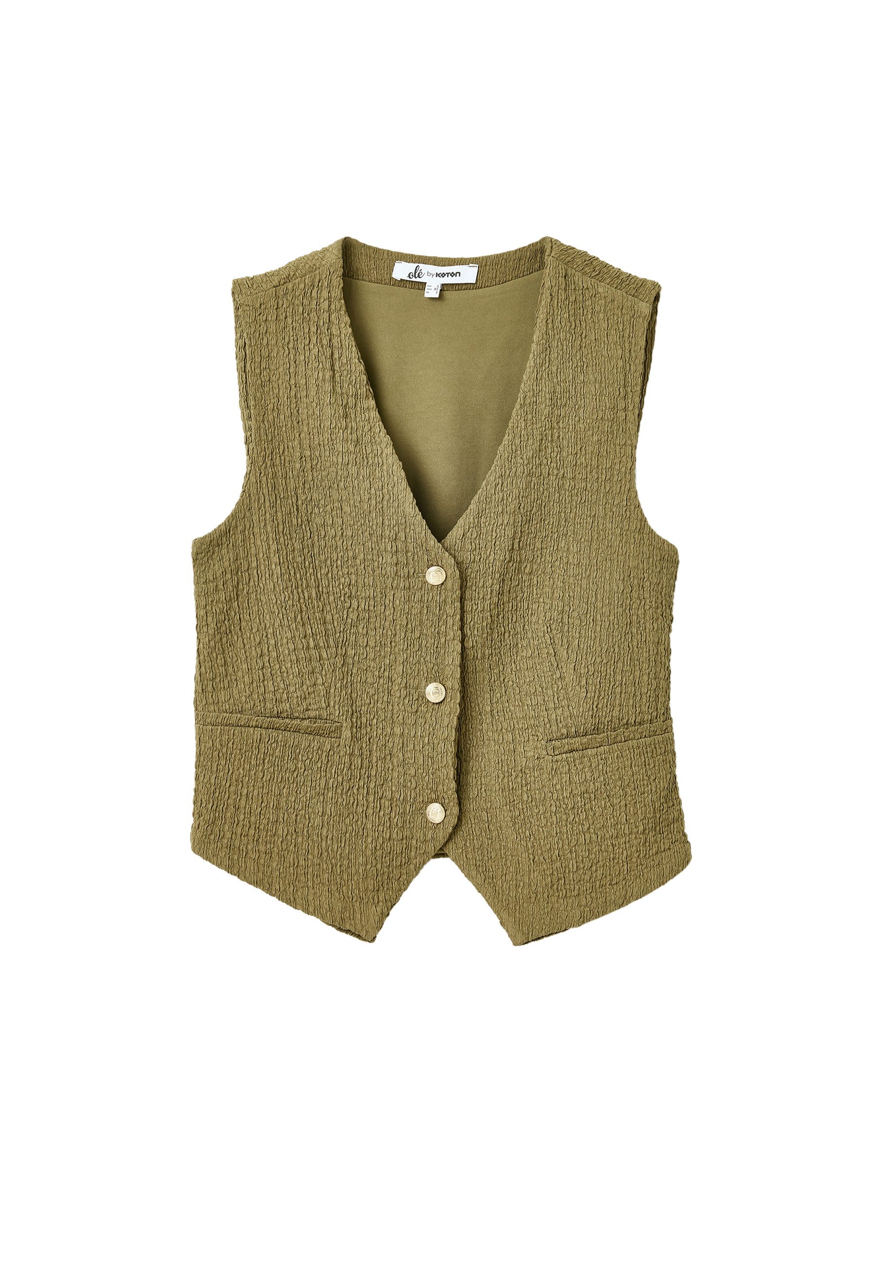 Koton Tanktop V-Kragen Ärmellos Tanktop