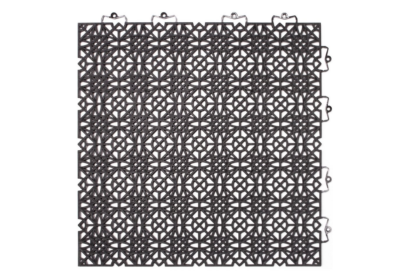 Andiamo Kunststoff-Fliesen Terra Sol, Terrassenfliesen, wetterfest, Made in Switzerland, Set, 7 St., erhältlich mit 7 Stück (1 qm), 14 Stück (2 qm) oder 35 Stück (5 qm), Klickfliesen, 38x38 cm, Balkon Bodenbelag, UV-beständig