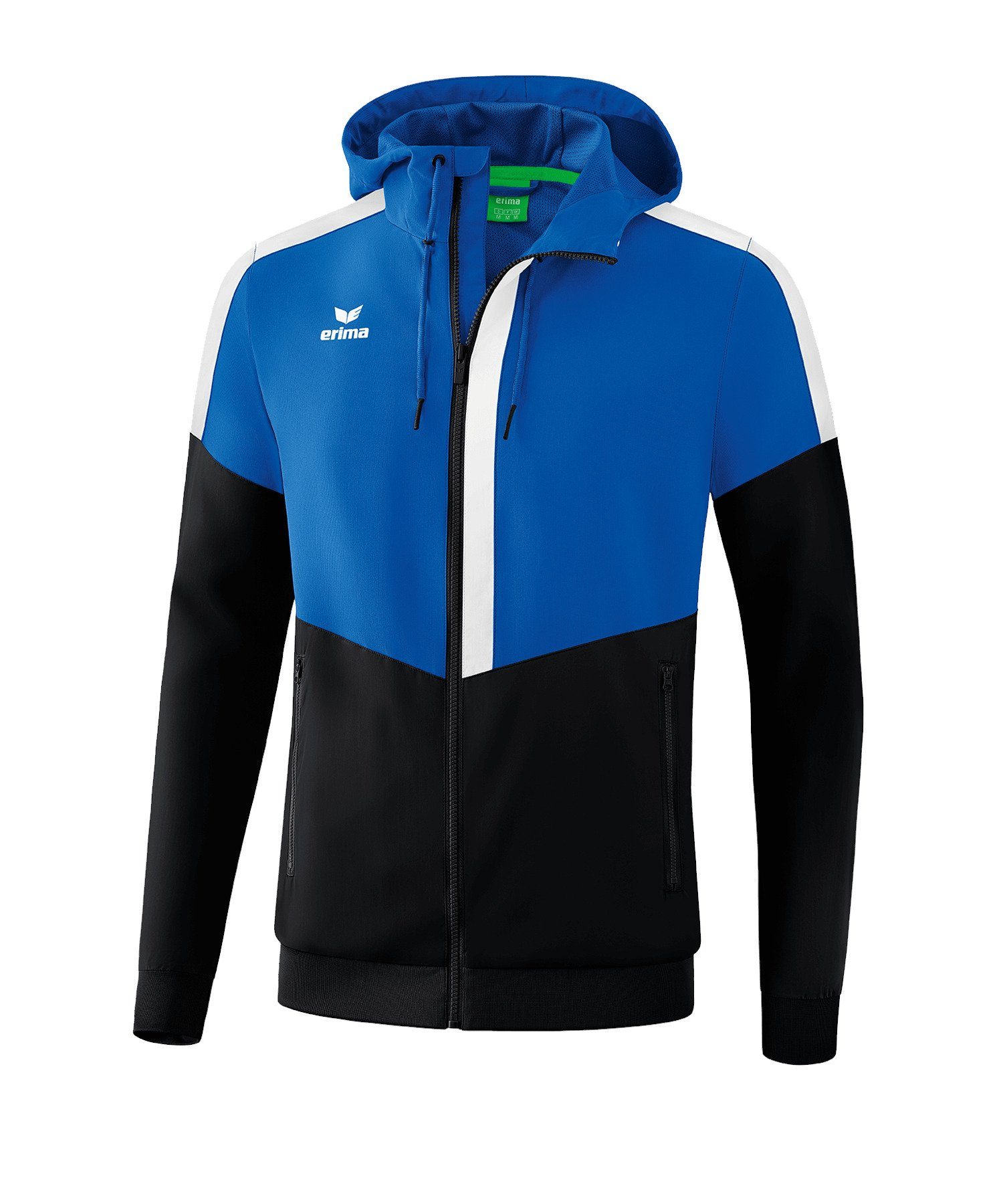 Sweatjacke Erima Präsentationsjacke Squad blauschwarzweiss