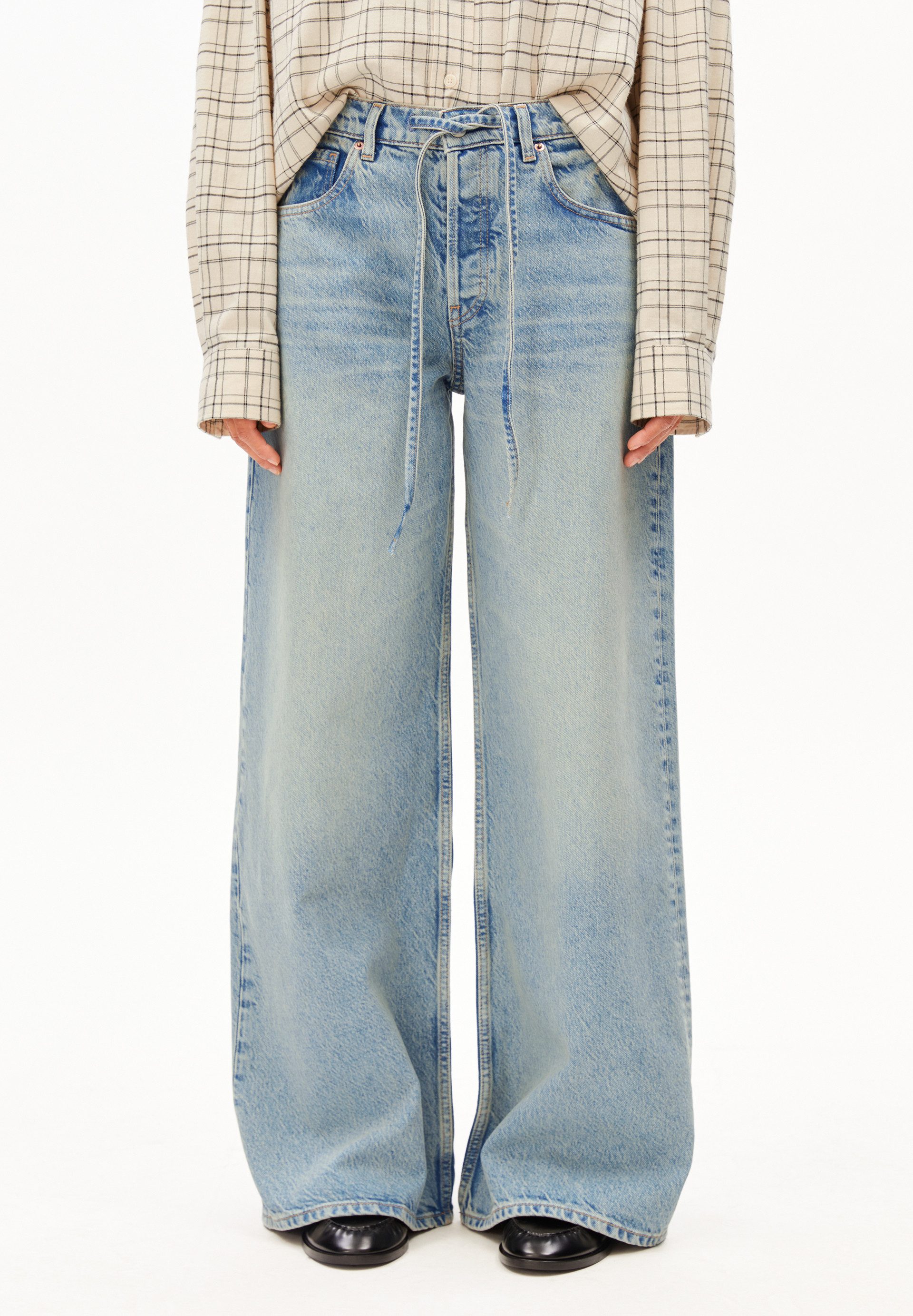 Armedangels Boyfriend-Jeans ASTRAEAAS Wide Jeans Bio-Baumwoll Mix (Non-Stre günstig online kaufen