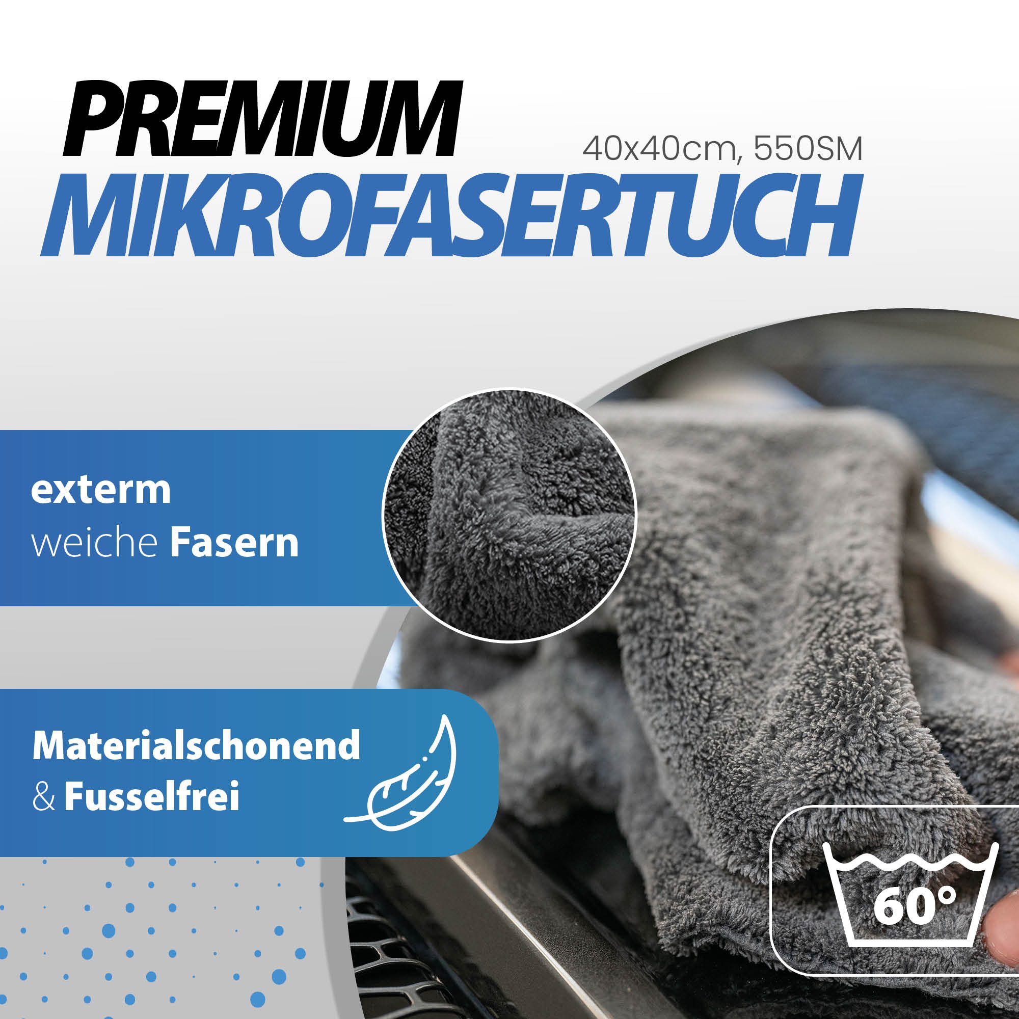 detailmate Auto Politur 3in1 Menzerna One Step Polish Set Autopolitur (4 St), Medium Cut One-Step + PAD Medium + Mikrofasertuch + Gummihandschuhe – Bild 4 von 5