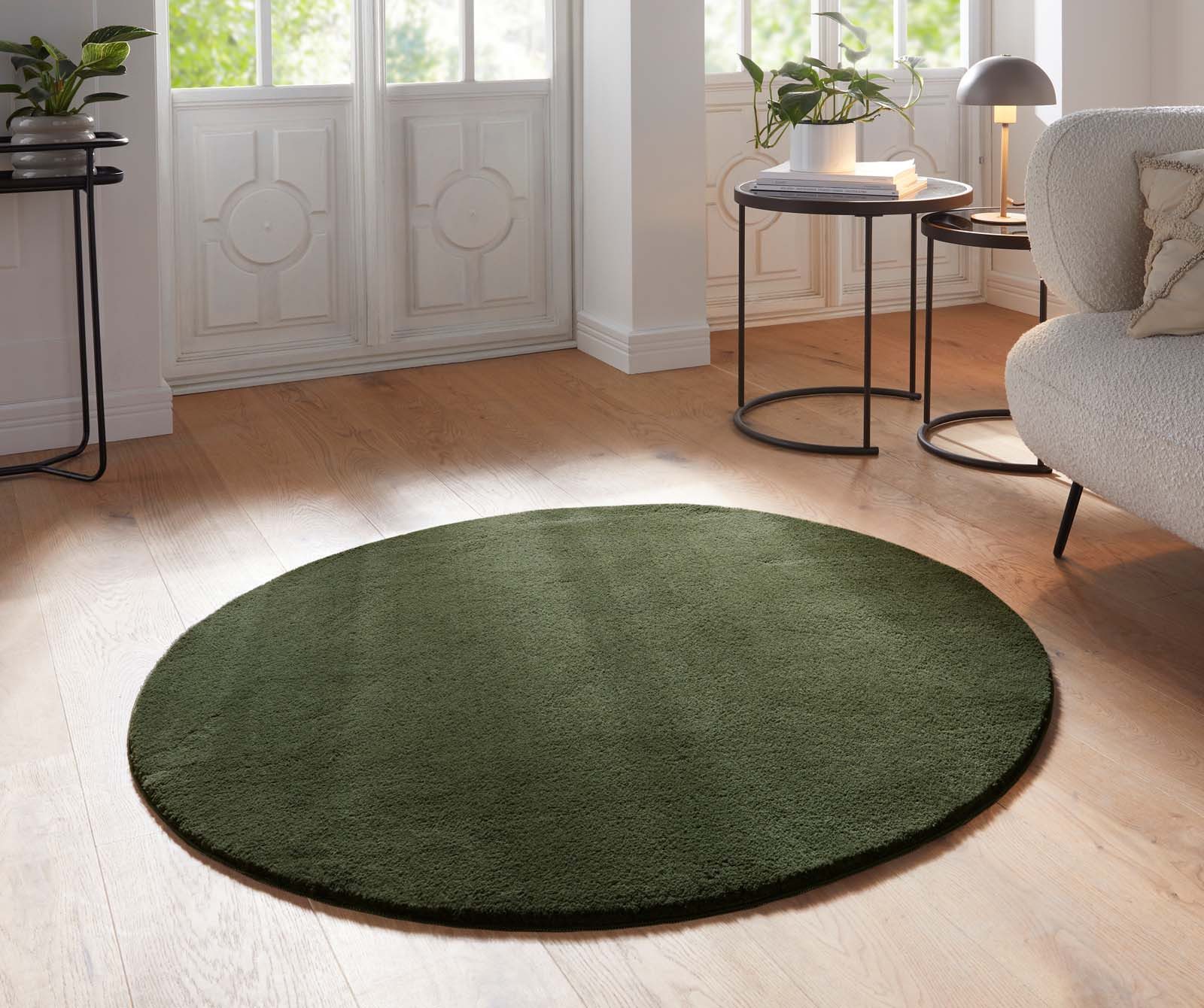 TaraCarpet Teppich Supersoft Kurzflorteppich Fiona Uni, rund, Höhe: 19 mm, günstig online kaufen