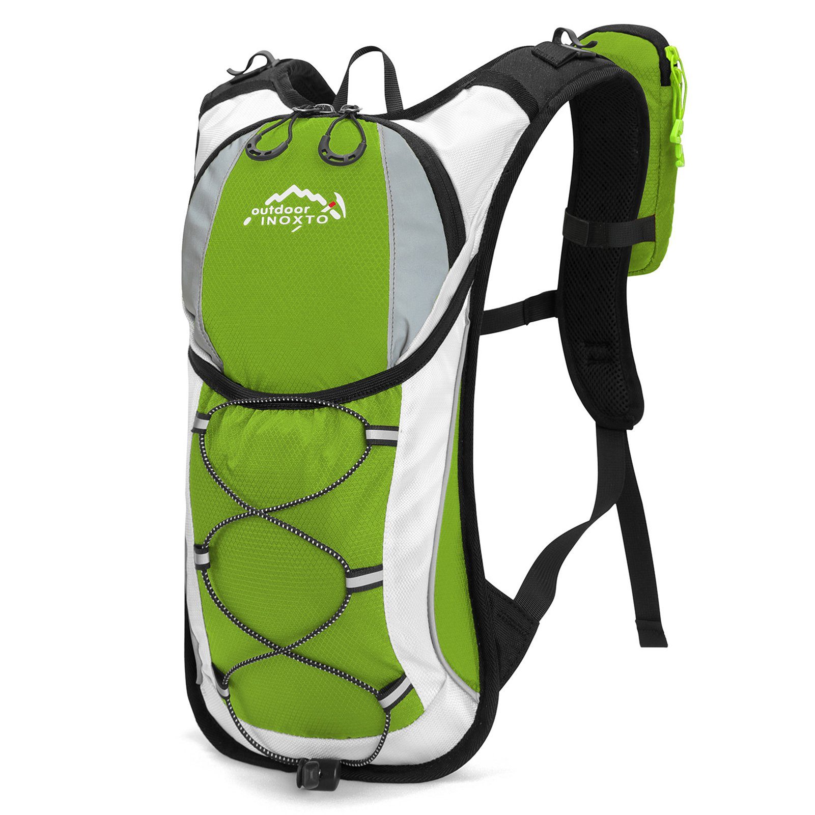 Lixada Trinkrucksack Rucksack Reflektierende Design,Radsport Hydration,Fahrradrucksack, 5L Rucksack für Wandern,Bergsteigen,Radfahren,Camping