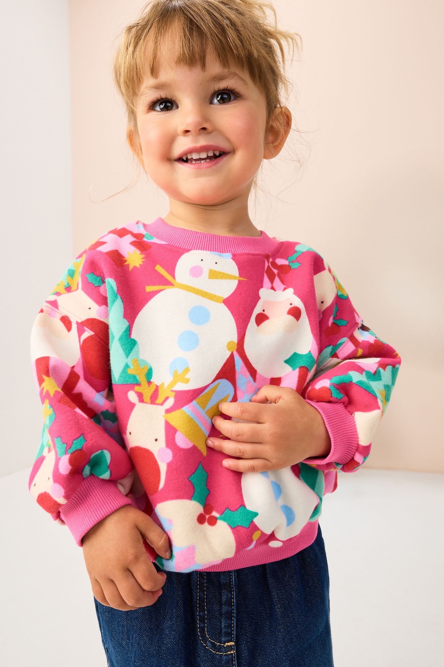 Next Sweater Sweatshirt mit Rundhalsausschnitt (1-tlg)