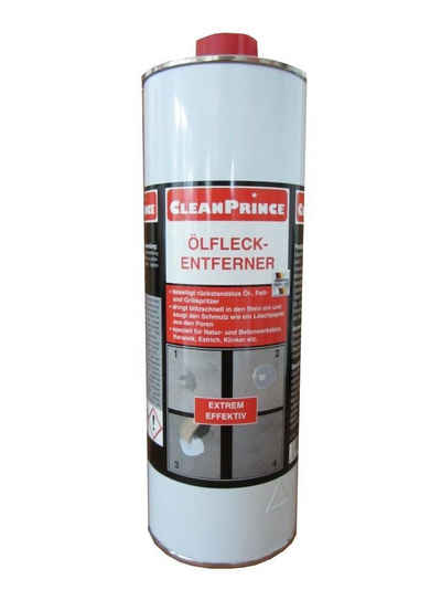 CleanPrince Ölfleck - Entferner 1 Liter Ölflecken Reinigungsmittel Fleckentferner (entfernt Öl-, Fett- und Wachsflecken effektiv)