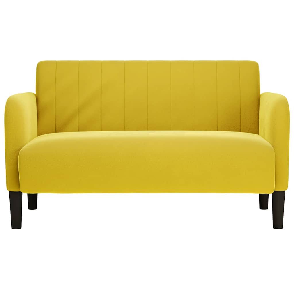vidaXL Sofa Zweisitzer-Sofa Gelb 109 cm günstig online kaufen