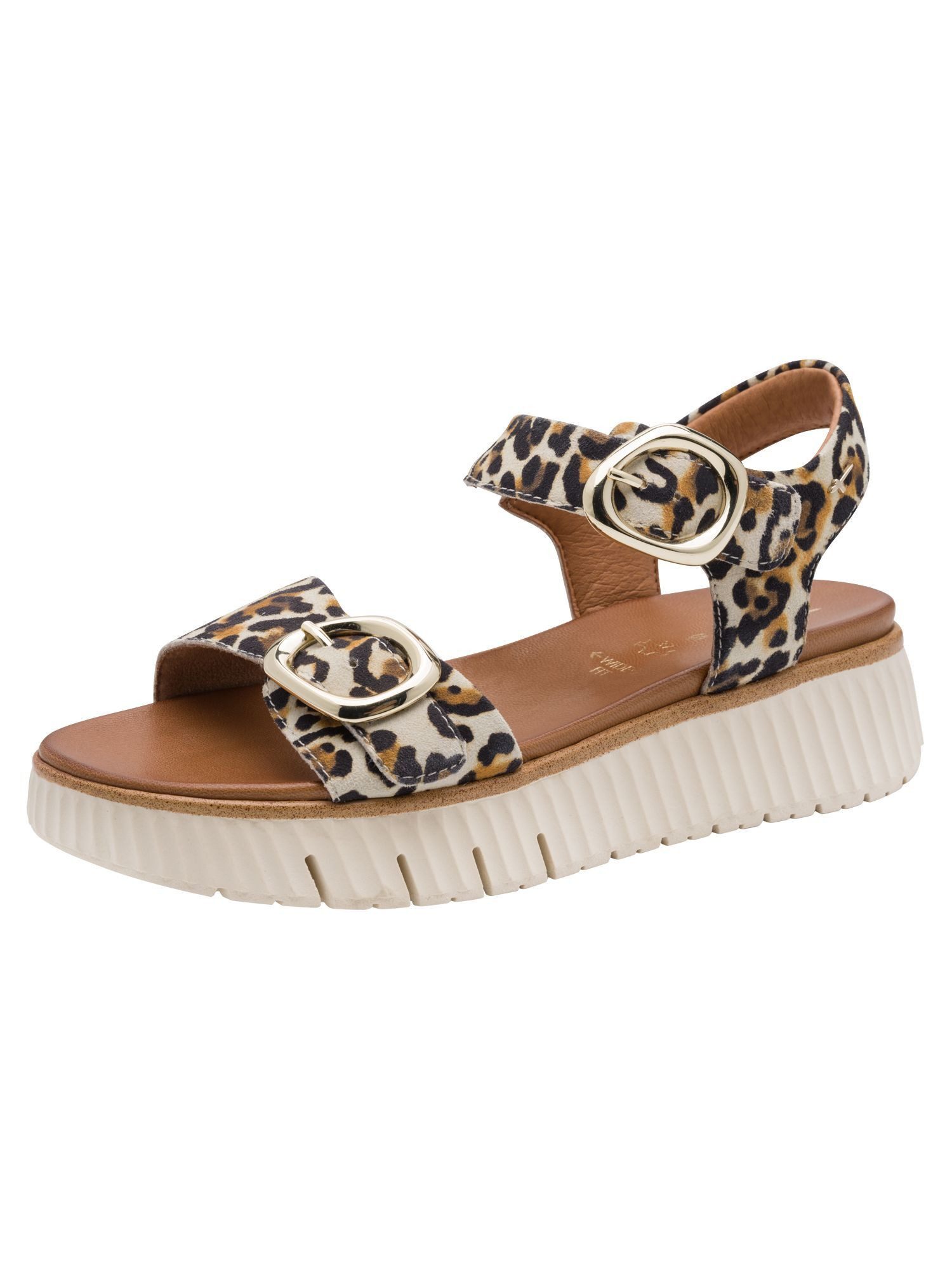 Tamaris WIDE FIT MultiAdjustable, comfortFit aus Leder Sandale comfortFit