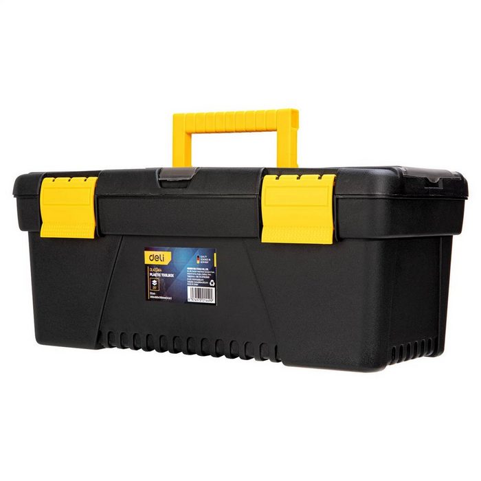 DELI Werkzeugbox Werkzeugkisten Werkzeug Koffer 14" Toolbox Kunststoff Kiste
