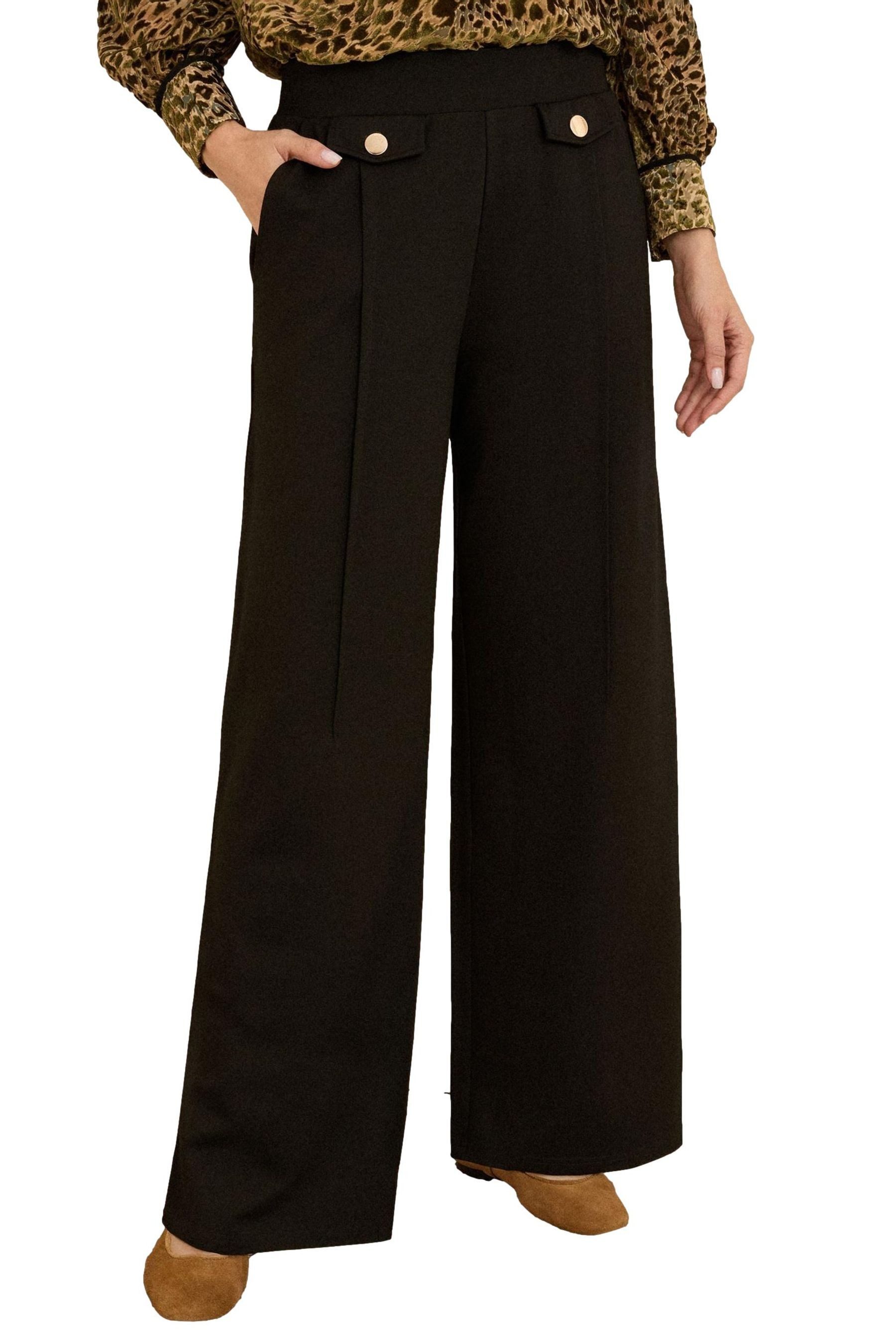 Love & Roses Palazzohose Love & Roses Ponte-Hose mit weitem Bein, Regular ( günstig online kaufen