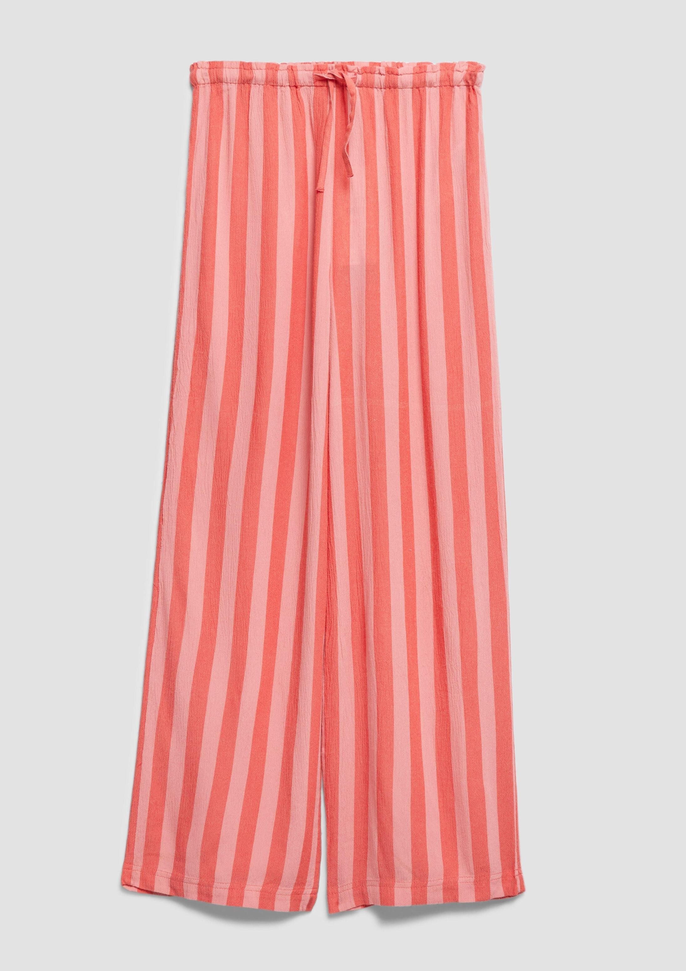s.Oliver Chinos Hose WIDE LEG Wide Leg-Hose aus Crinkle-Viskose