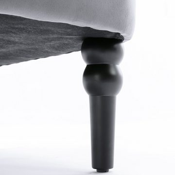 DOTMALL Stuhl Ohrensessel Sessel Relaxsessel mit Stylischer Samtbezug Gepolsterter