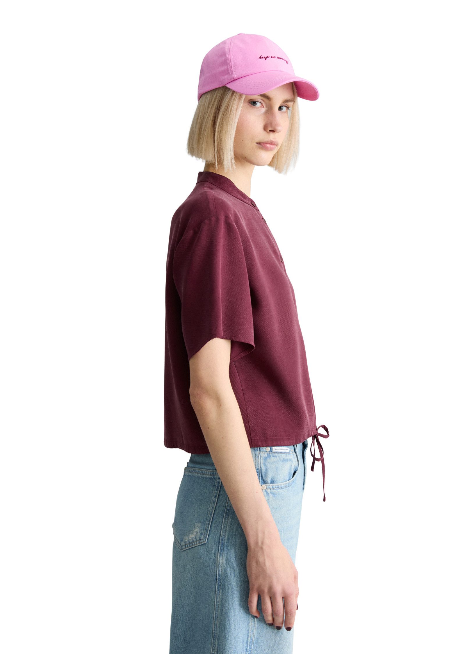 Marc O'Polo DENIM Kurzarmbluse aus TENCEL™ Lyocell günstig online kaufen