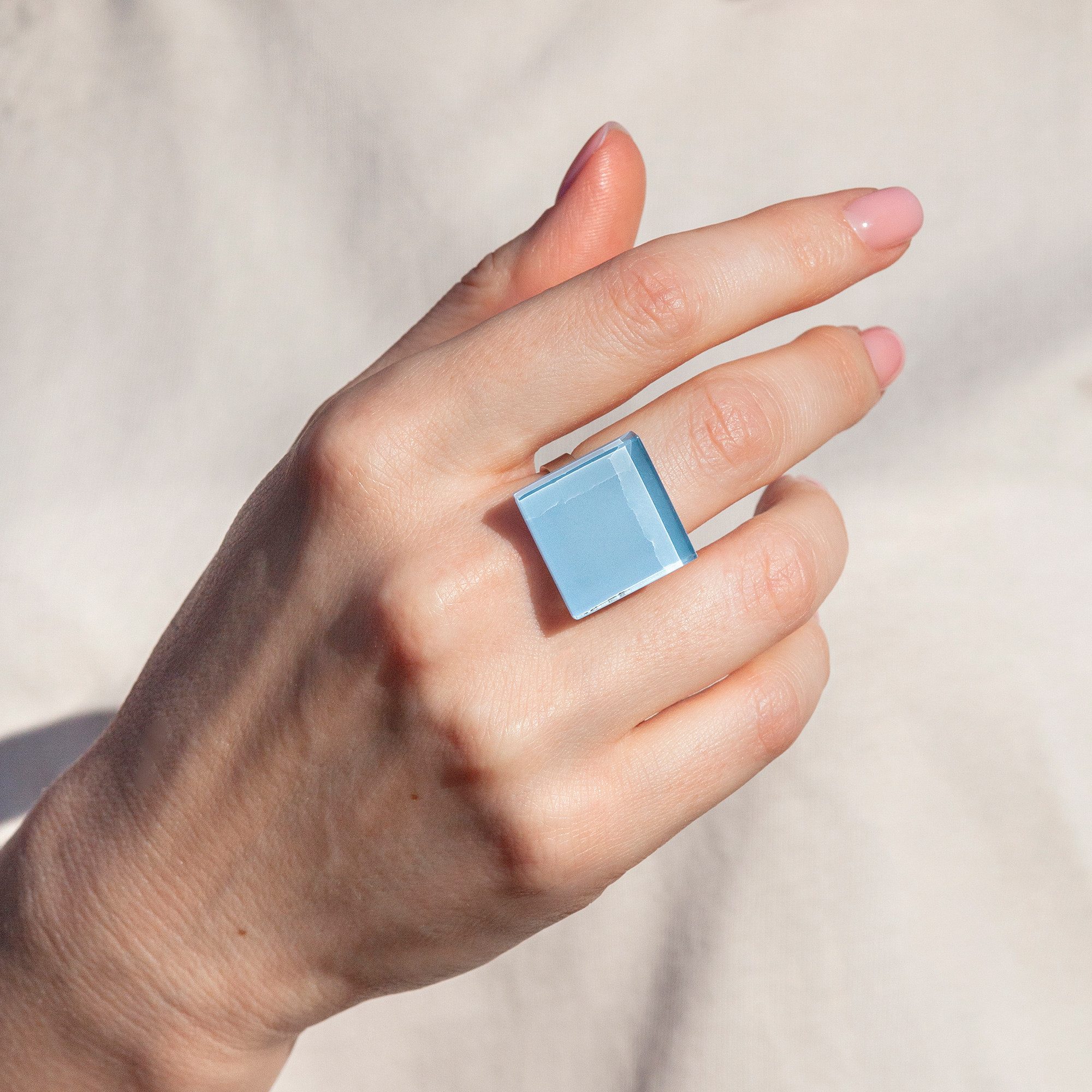 ALEXASCHA Fingerring Statement Ring mit Stein 20mm • größenverstellbar günstig online kaufen