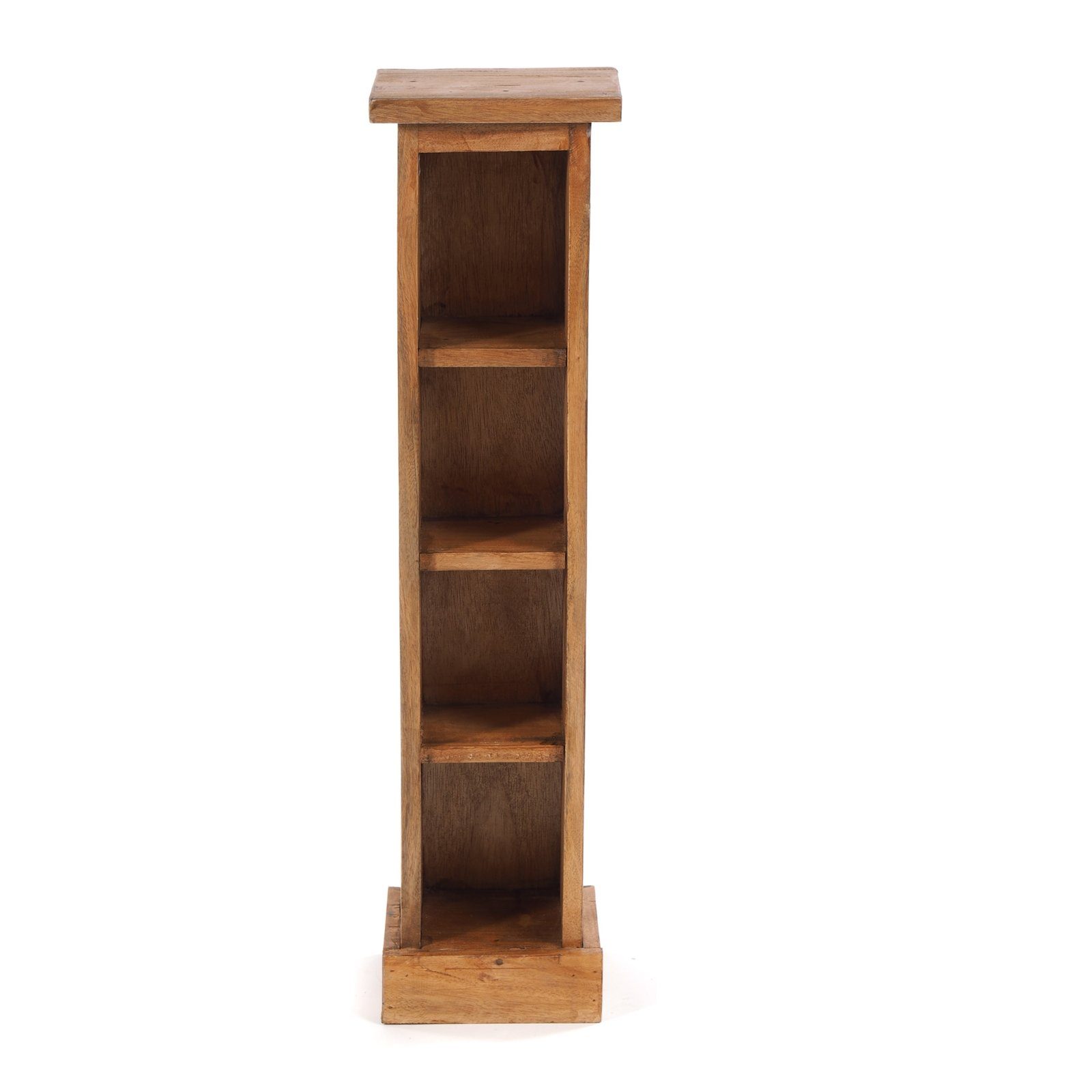 TOWER", 4 honigfarben mit REGAL gewachst CD-Regal Rack CD "CD 08 Holzregal, DESIGN 76cm(H), CD HOLZ DELIGHTS Fächern