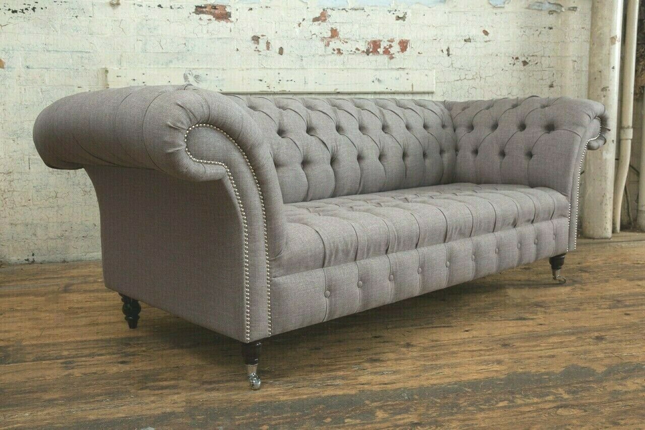 Sofa Sofa Design 225 Chesterfield cm Sitzer Couch 3 JVmoebel Chesterfield-Sofa,