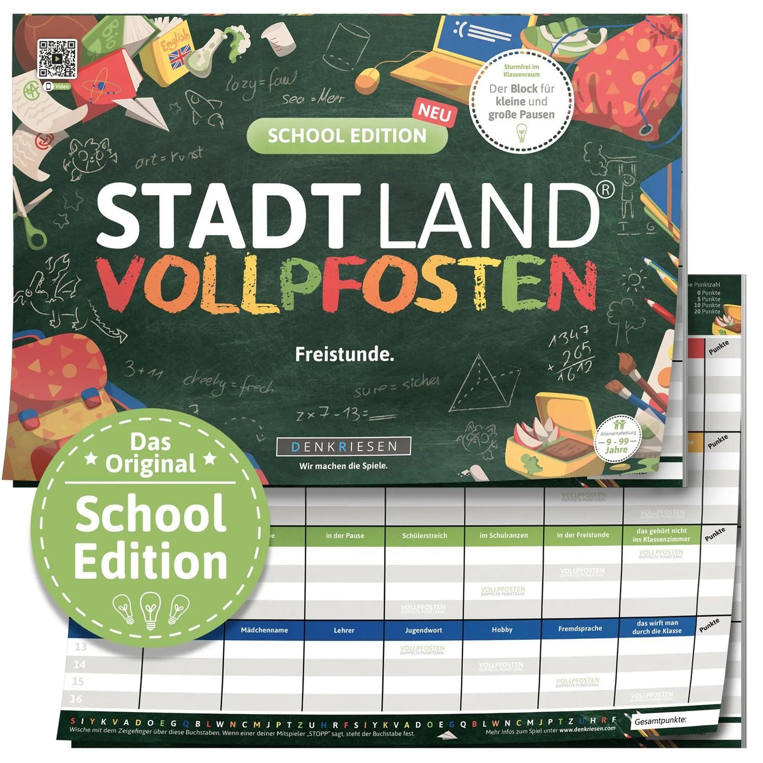 Denkriesen Spiel DENKRIESEN - STADT LAND VOLLPFOSTEN® - SCHOOL EDITION -...