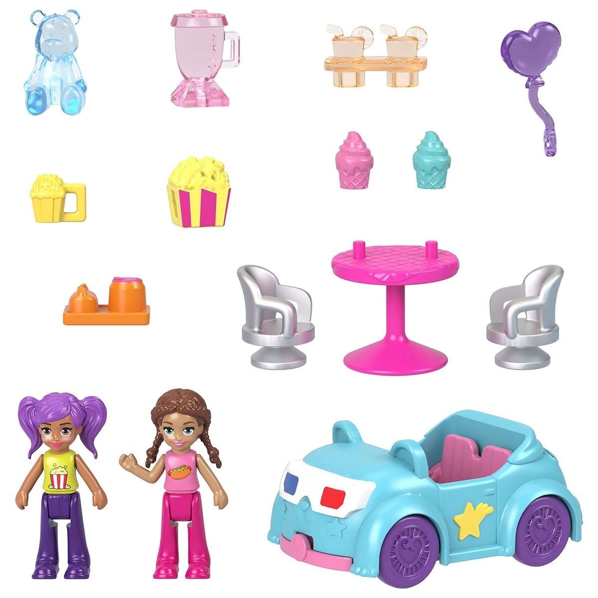 Mattel® Spielwelt Mattel HNT86 - Polly Pocket - Drive-In Autokino