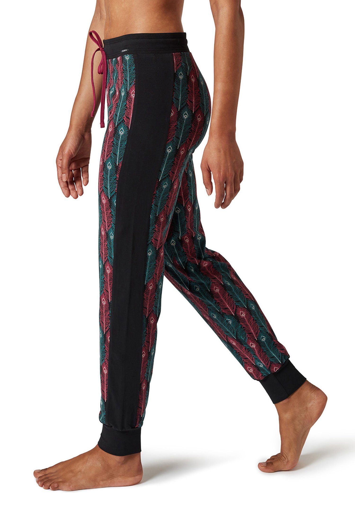 Skiny Pyjamahose (1-tlg) Skiny Damen Design Hose Modisches Pyjama
