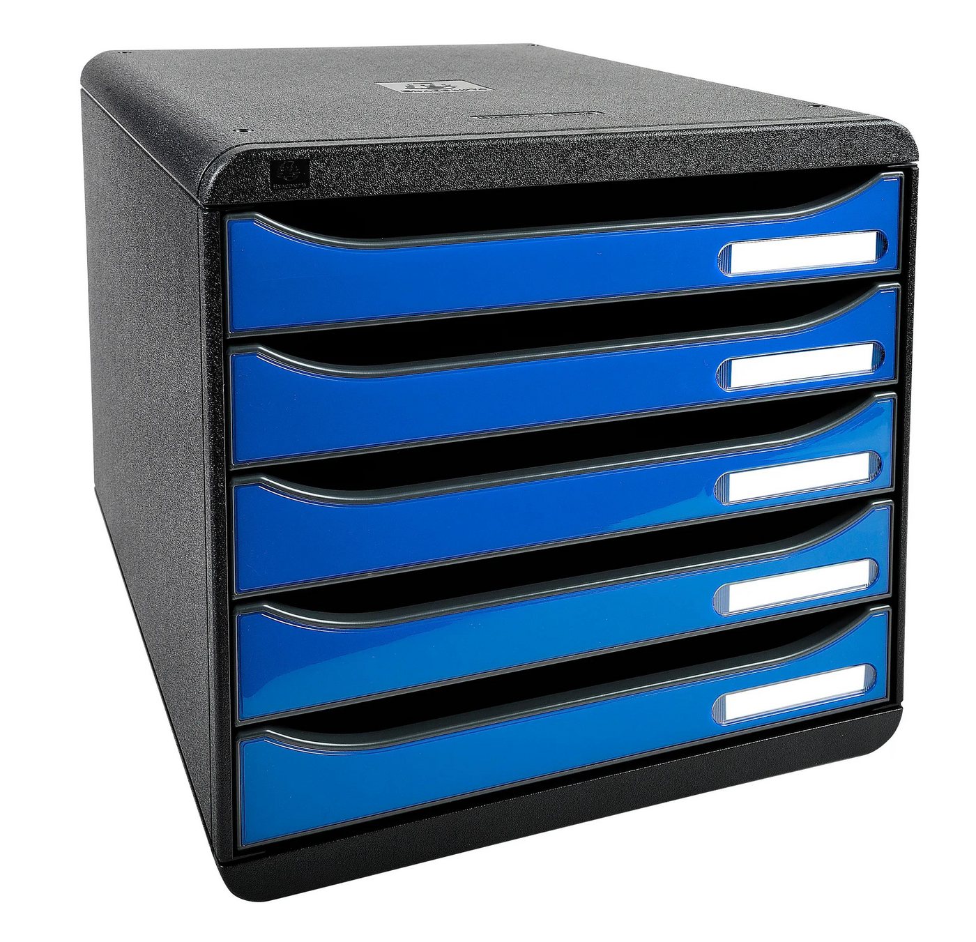 Thumbnail - EXACOMPTA Schubladenbox Schubladenbox Big Box Plus 5 offene Schubladen Eisblau Glossy 3097279D, Boxen stappelbar