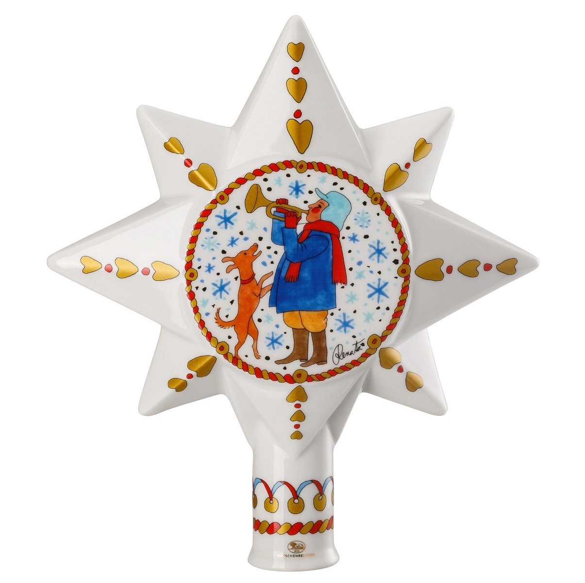 Hutschenreuther Baumbehang Weihnachtsmarkt Christbaumspitze gross, Dekoartikel