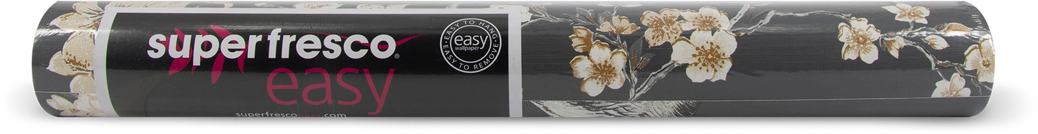 Superfresco Easy Vliestapete Superfresco Easy Vliestapete Alexa Anthrazite Gold, glatt, animal print, (1 St), Superfresco Easy Vliestapete Alexa Crane Anthrazite Gold