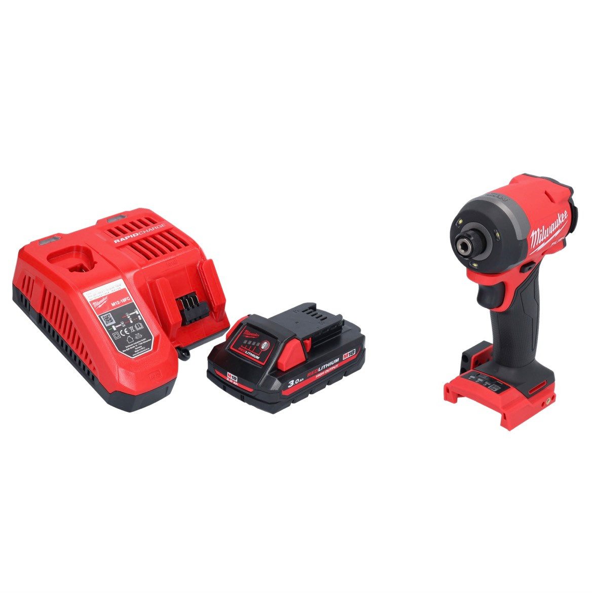 Milwaukee Akku-Schlagschrauber M18 FID3-301 Akku Schlagschrauber 18 V 1/4" 226 Nm Brushless + 1x