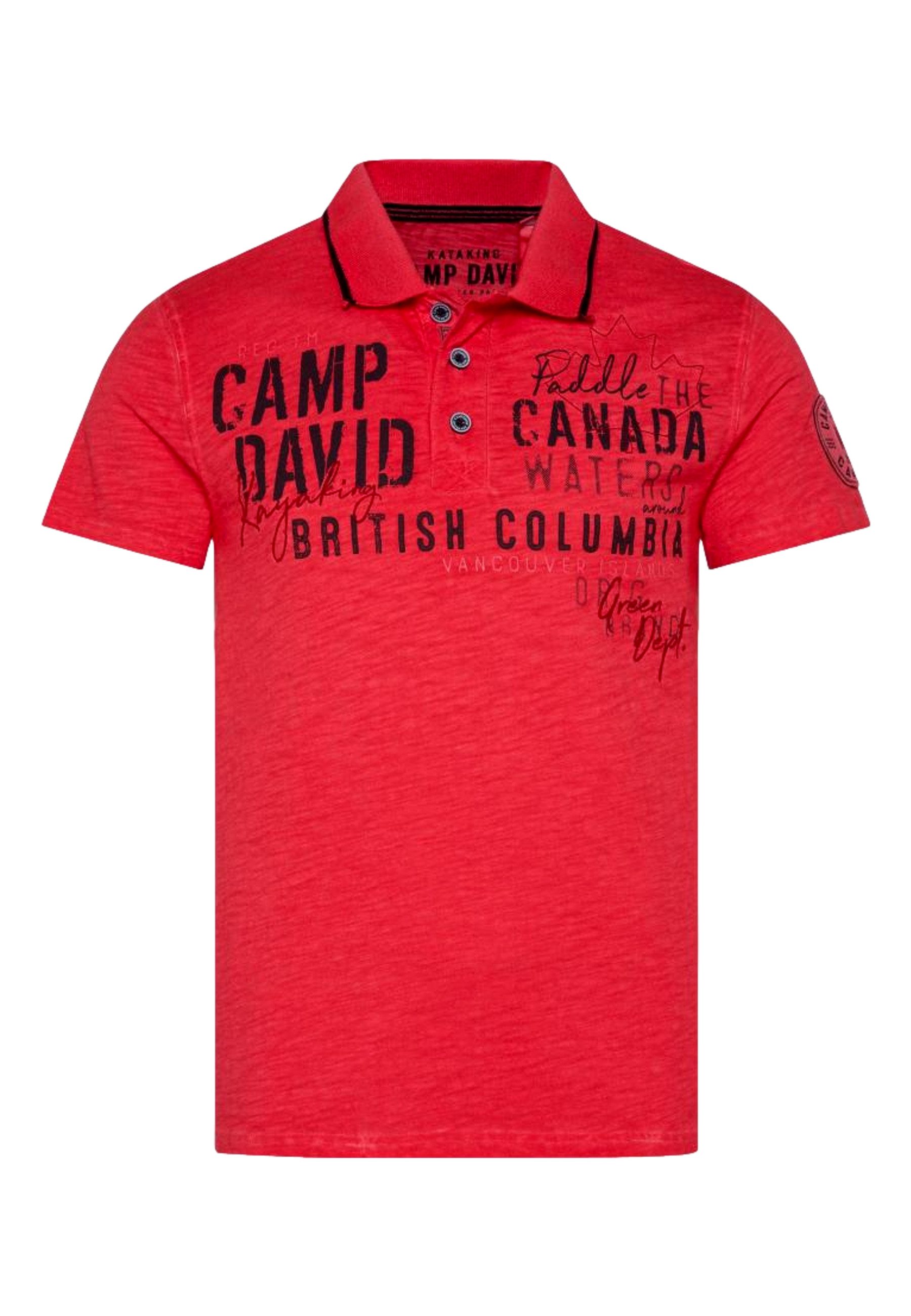 CAMP DAVID Poloshirt Poloshirt Kurzarmshirt (1-tlg., günstig online kaufen