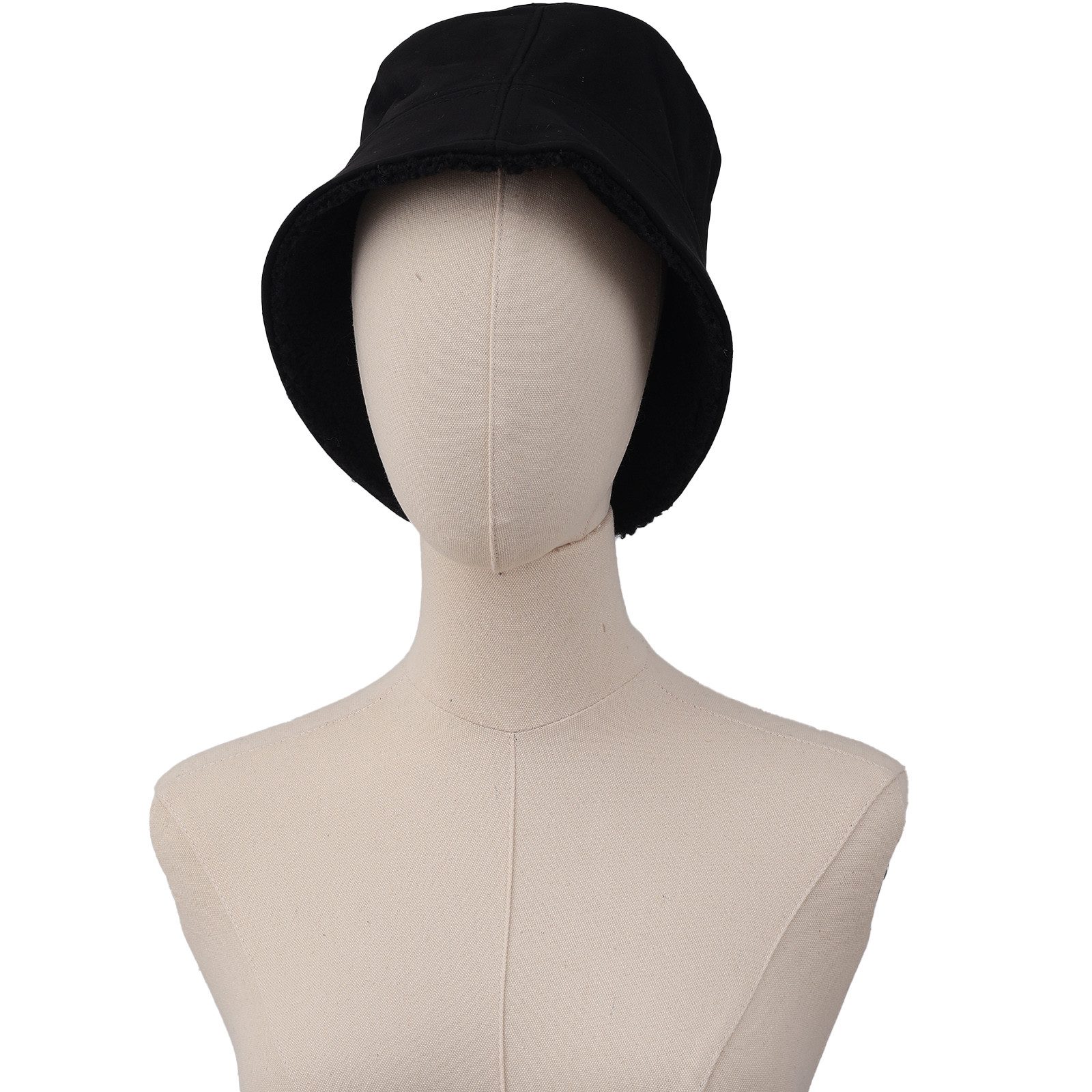 TAN.TOMI Fischerhut Damen Hut Winter Weiche Flauschige Fischerhut Breite Krempe Fellmütze Winter Warme Mütze für Mädchen