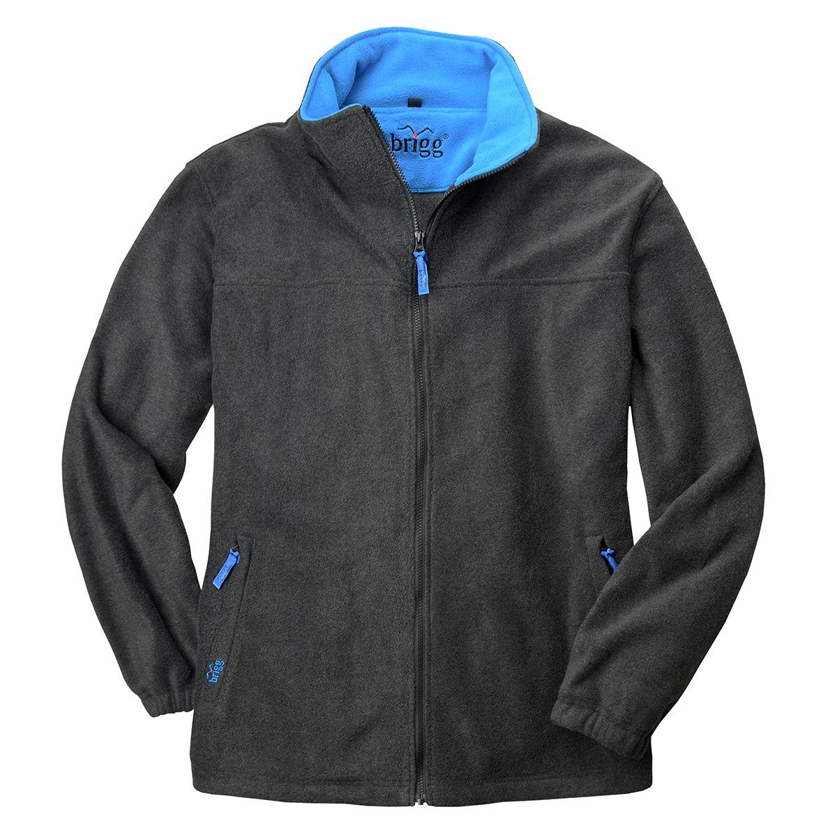 Brigg Fleecejacke Brigg Fleecejacke XXL ohne Futter dunkelgrau/blau günstig online kaufen