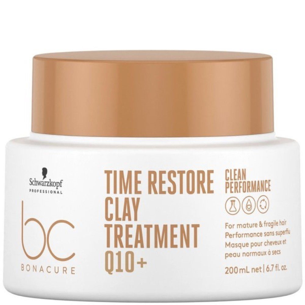 Professional 200 Restore Time Haarmaske ml Schwarzkopf BC Treatment Clay Bonacure Q10