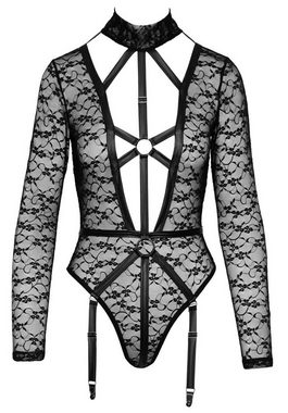 Cottelli Collection Body Spitzen-Body im Bondage Look - schwarz