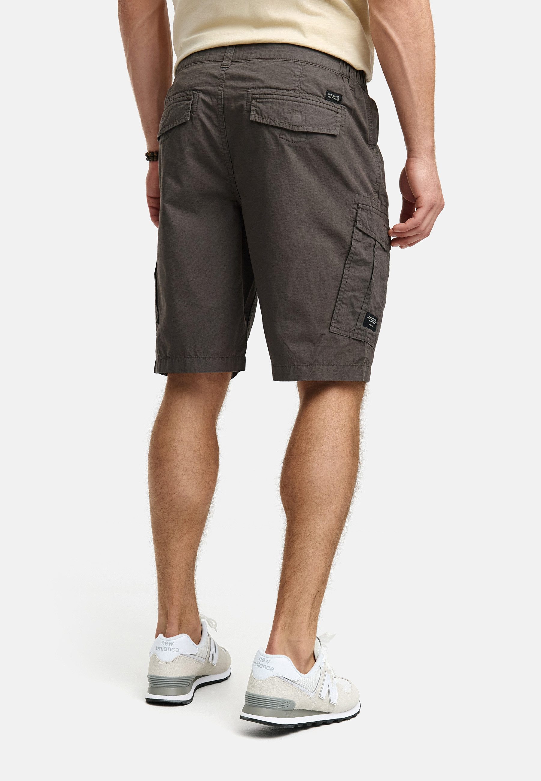 Indicode Cargoshorts Herren INDreier Cargo Shorts Herrenshorts mit elastischen Seiteneinsätzen für mehr Komfort