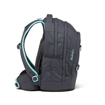 Satch Schulranzen Schulrucksack-Set PACK Mint Phantom 2-teilig (2-teilig), Laptop-Fach, Your-Size-System, Schulranzen