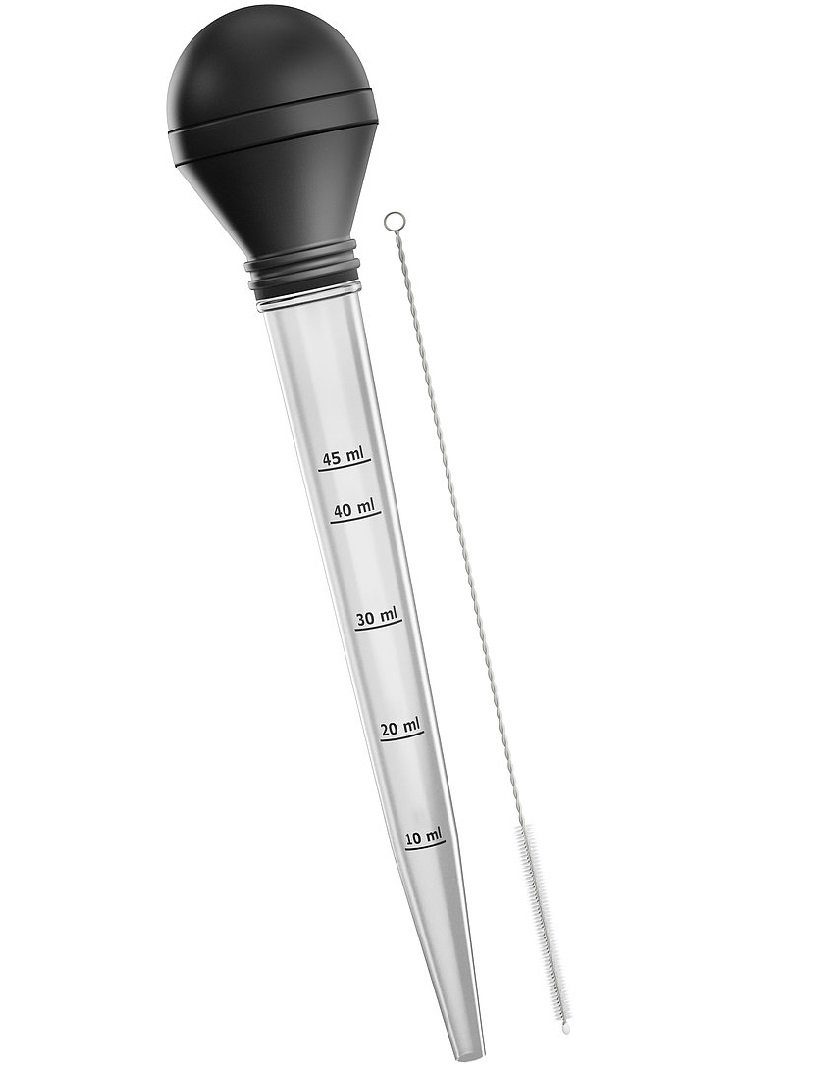 ARKA Biotechnologie GmbH Aquariendeko Arka Multifunktions-Pipette m. Reinigunsbürste - Füllvolumen 50 ml -
