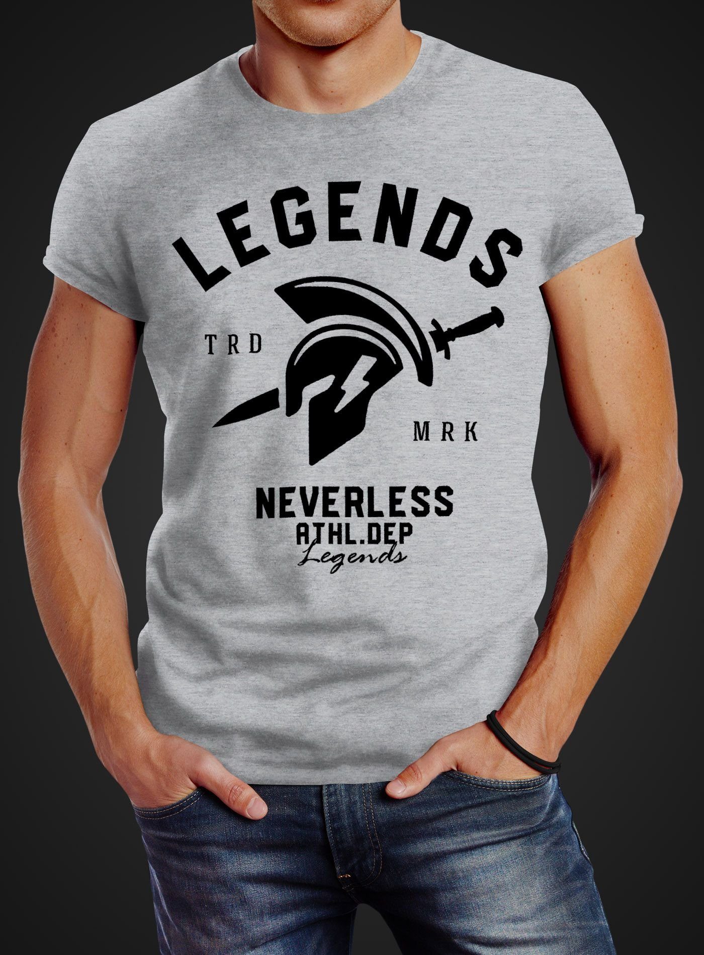 Neverless Print-Shirt Cooles Herren T-Shirt Legends günstig online kaufen