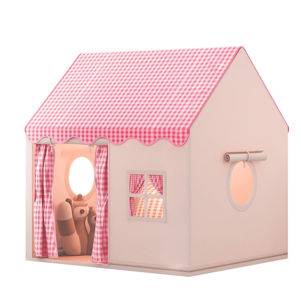 JEOBEST Spielzelt Kinderspielhaus, Kinderzelt 120x105x128cm Großes Spielhaus Prinzessin Zelt mit 2 Fenstern, Kinderspielhaus für Jungen und Mädchen