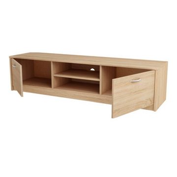 Furnica TV-Schrank JANE - TV Schrank mit 2 Türen und 1 Regal Matt H36cm B160cm T41cm