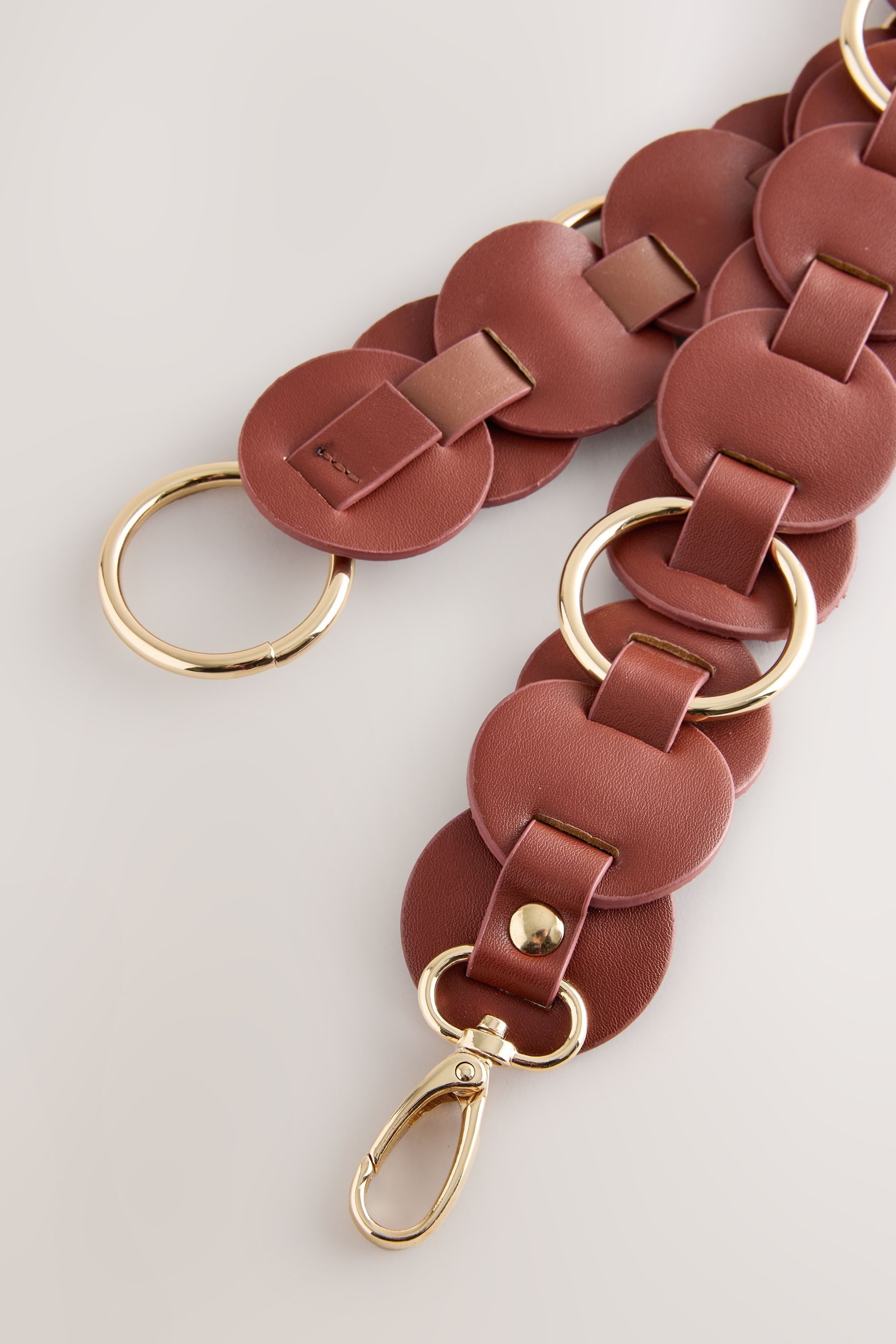 Next Synthetikgürtel Gürtel aus Polyurethan mit Gliederdetail (1-St) günstig online kaufen