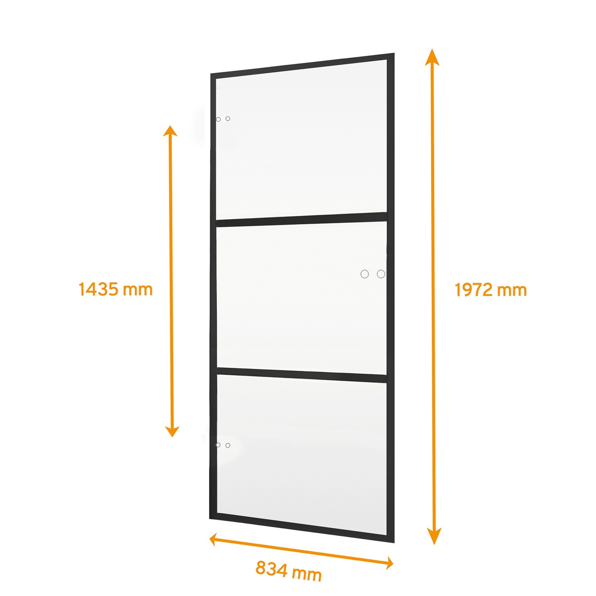 inova wohnen Zimmertür mit schwarzem 3 günstig online kaufen
