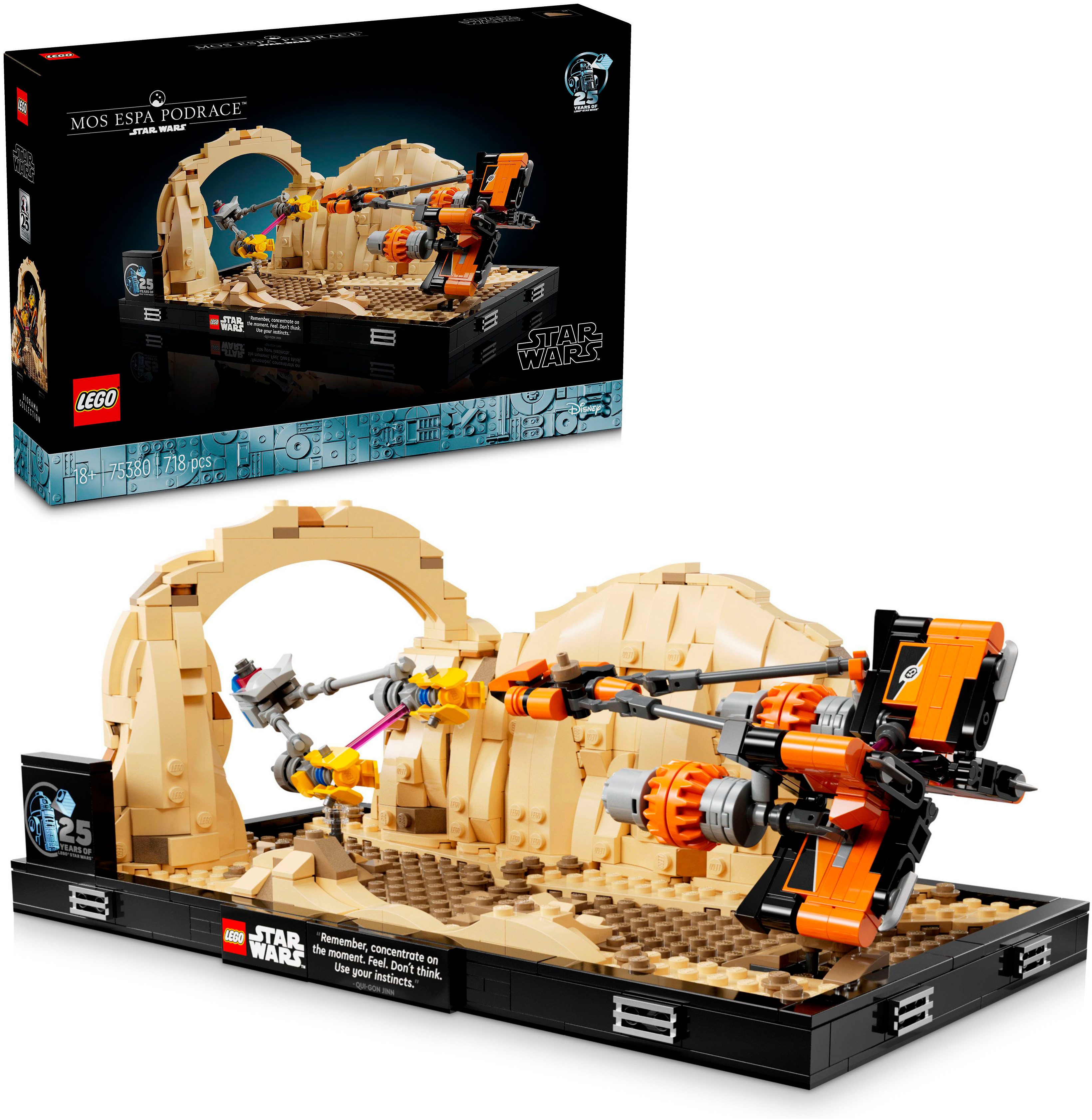 LEGO® Konstruktionsspielsteine Podrennen in Mos Espa – Diorama (75380), LEGO Star Wars TM, (718 St)