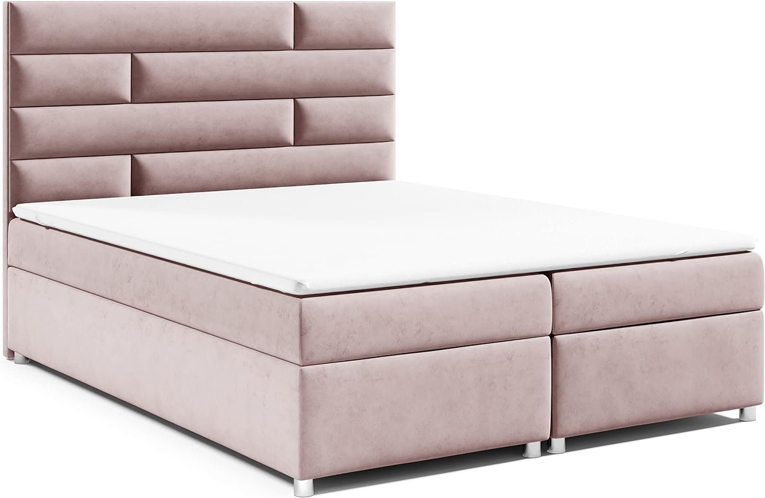 Best for Home Boxspringbett mit Bettkasten Trinity K-5 Bonellfederkern inkl. 5 cm Topper (Komplettbett, 1-St., 140x200 160x200 180x200 200x200 cm), Ergonomischer Schlafkomfort, druckentlastender Topper