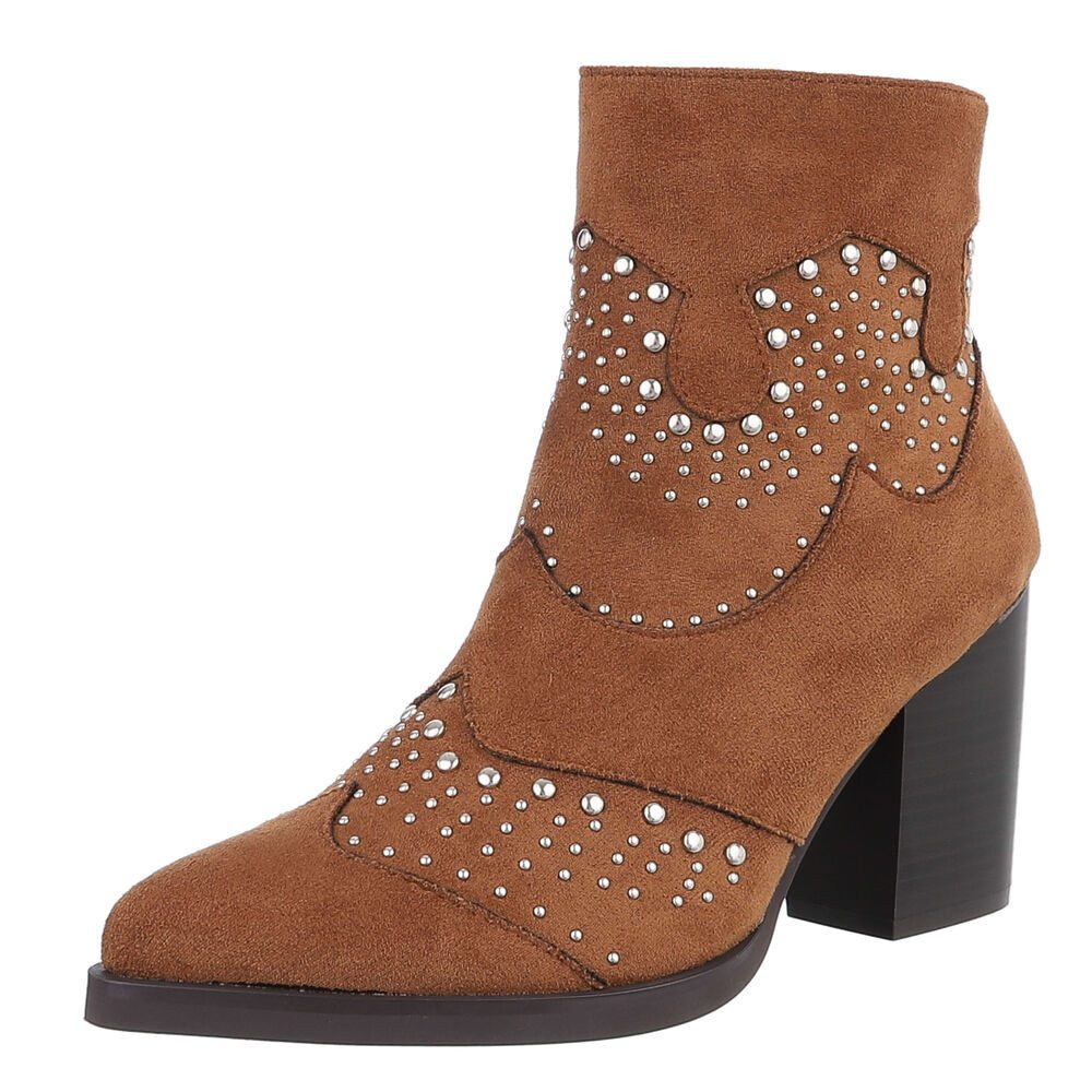 Ital-Design Damen Cowboyboots Western Westernstiefelette (88489485) Blockab günstig online kaufen