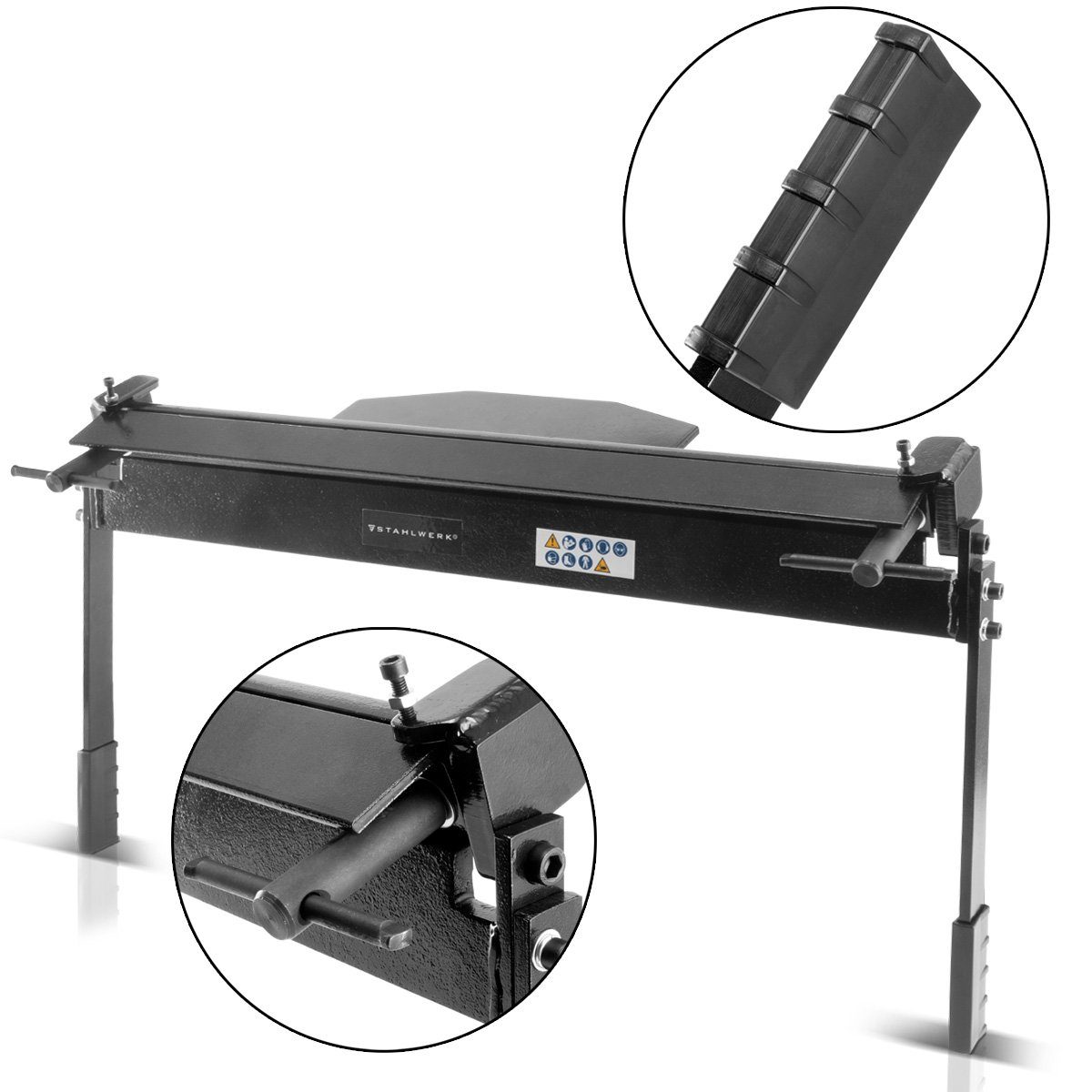 STAHLWERK Bördelgerät Abkantbank AB-630 ST Blechbiegemaschine, B: 23 cm, L: 67 cm, (Set, 12-tlg., Set), solides Halteblech