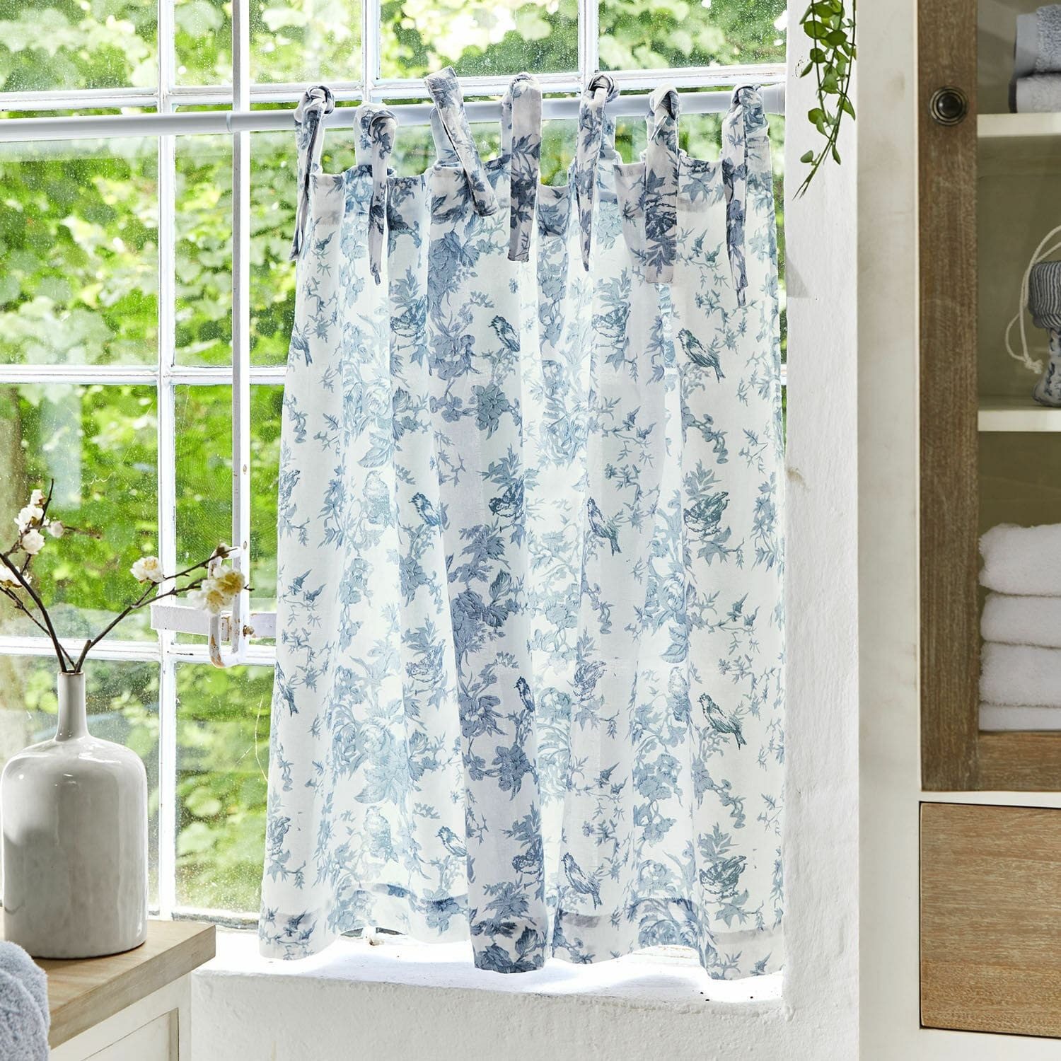 Mirabeau Scheibengardine Scheibengardine Emilie blau/beige